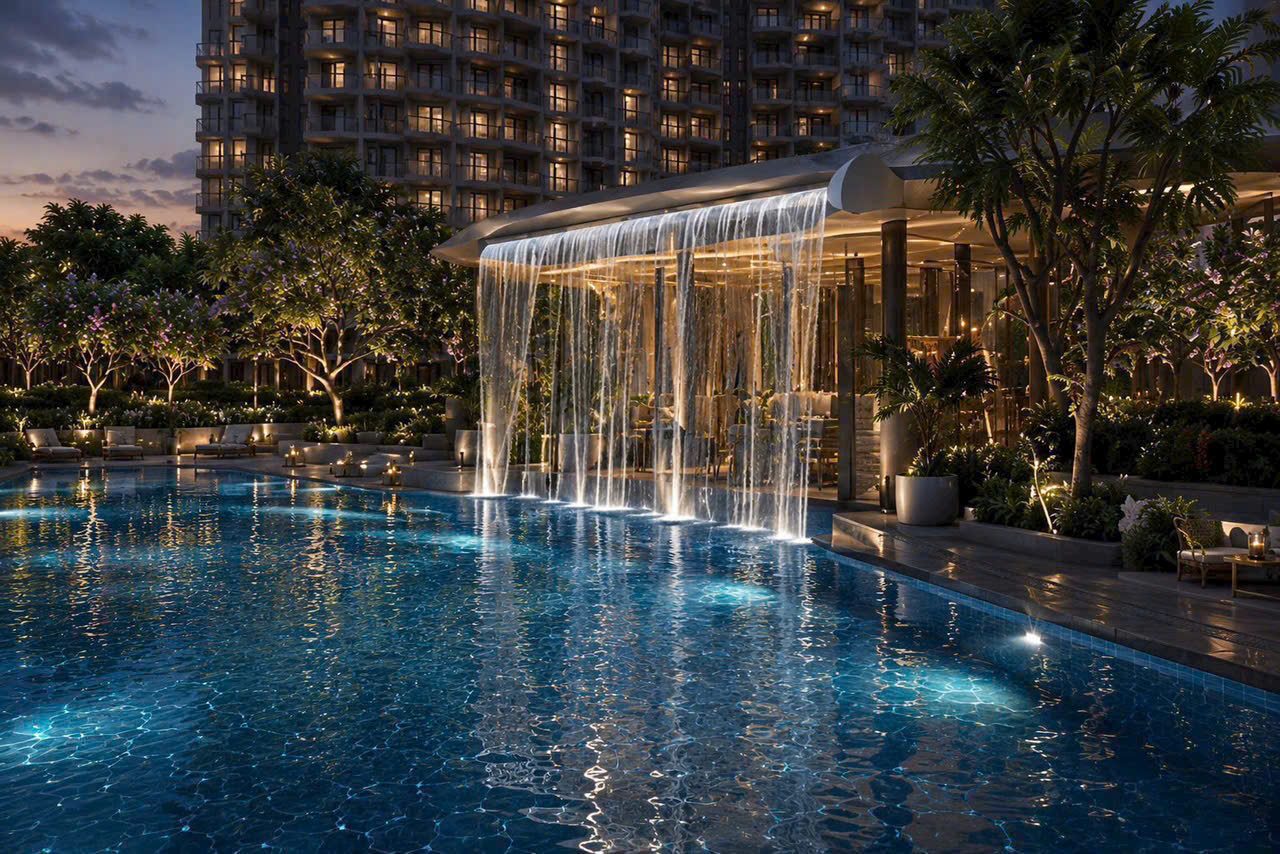Bể bơi thác nước