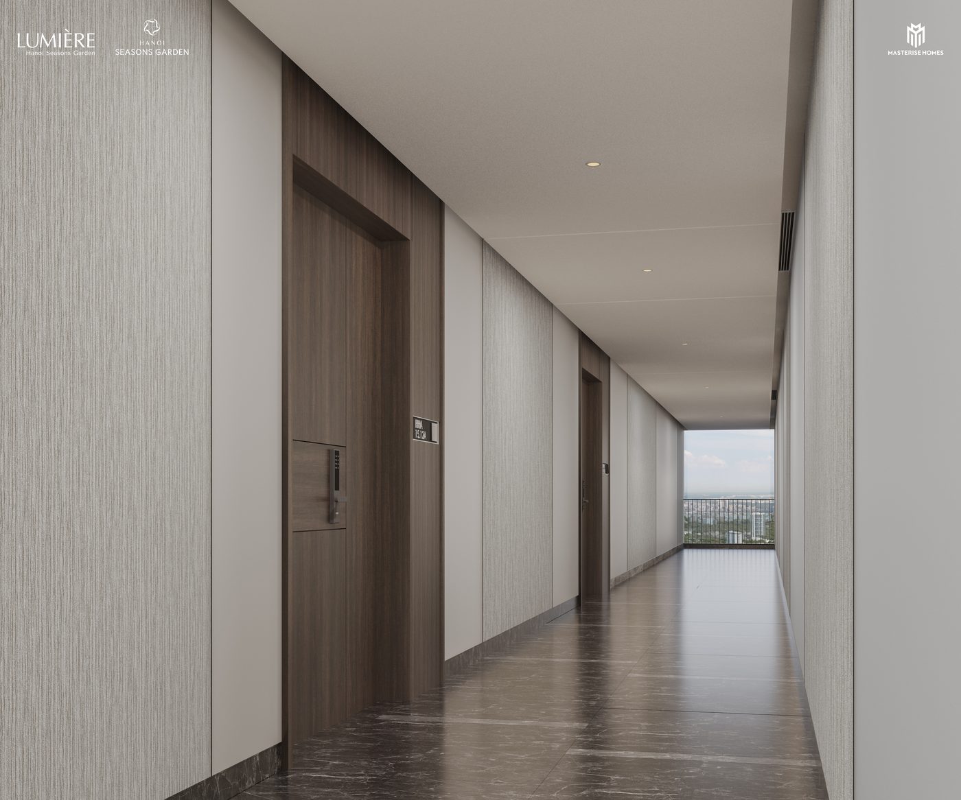 Hành lang rộng 1,8m có điều hòa