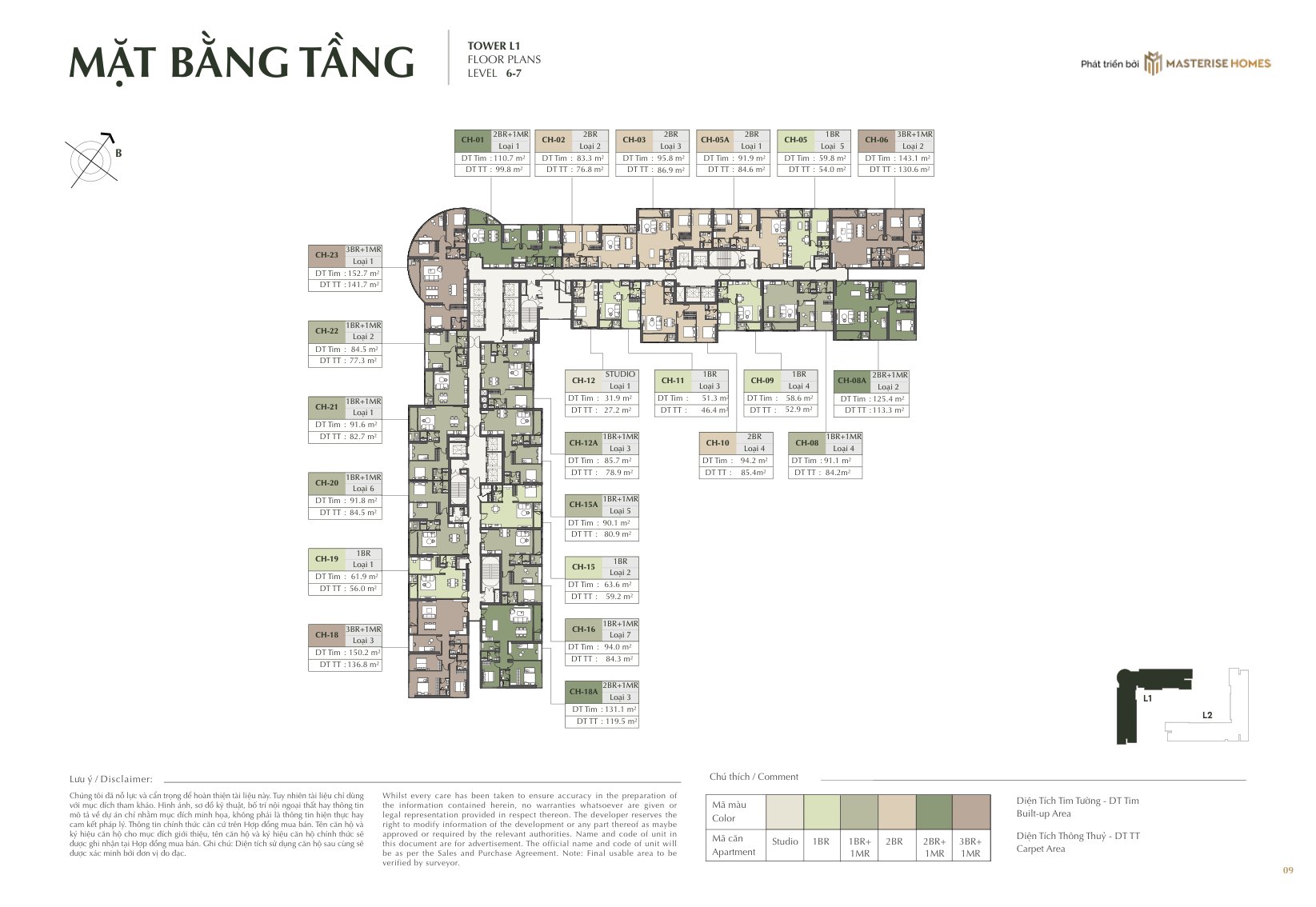 Mặt bằng nhóm tầng 1